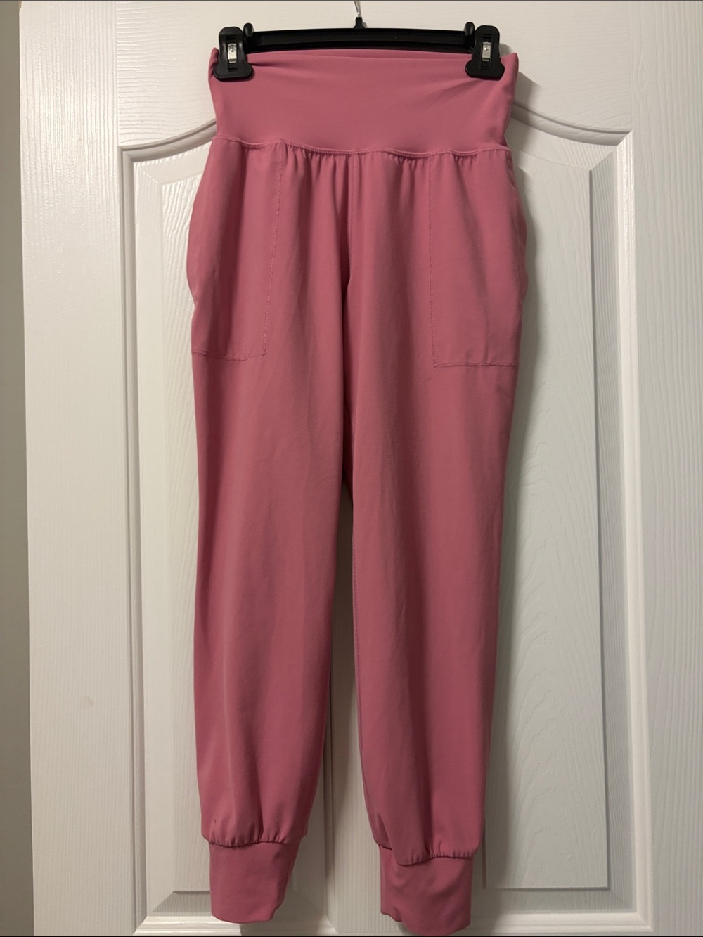 Athleta Rose Pink High-Waist Pull-On Joggers